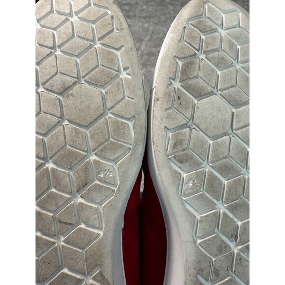 Paul Greene Mickey Red Suede Bow Sneaker Flats Womens Size 7 UK 4.5 - Picture 7 of 8